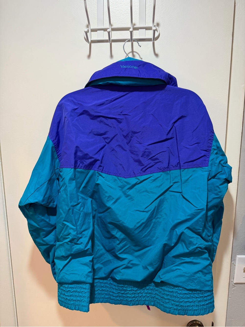 Columbia vintage' Teal & Purple Colorblock Jacket - Picture 4 of 5